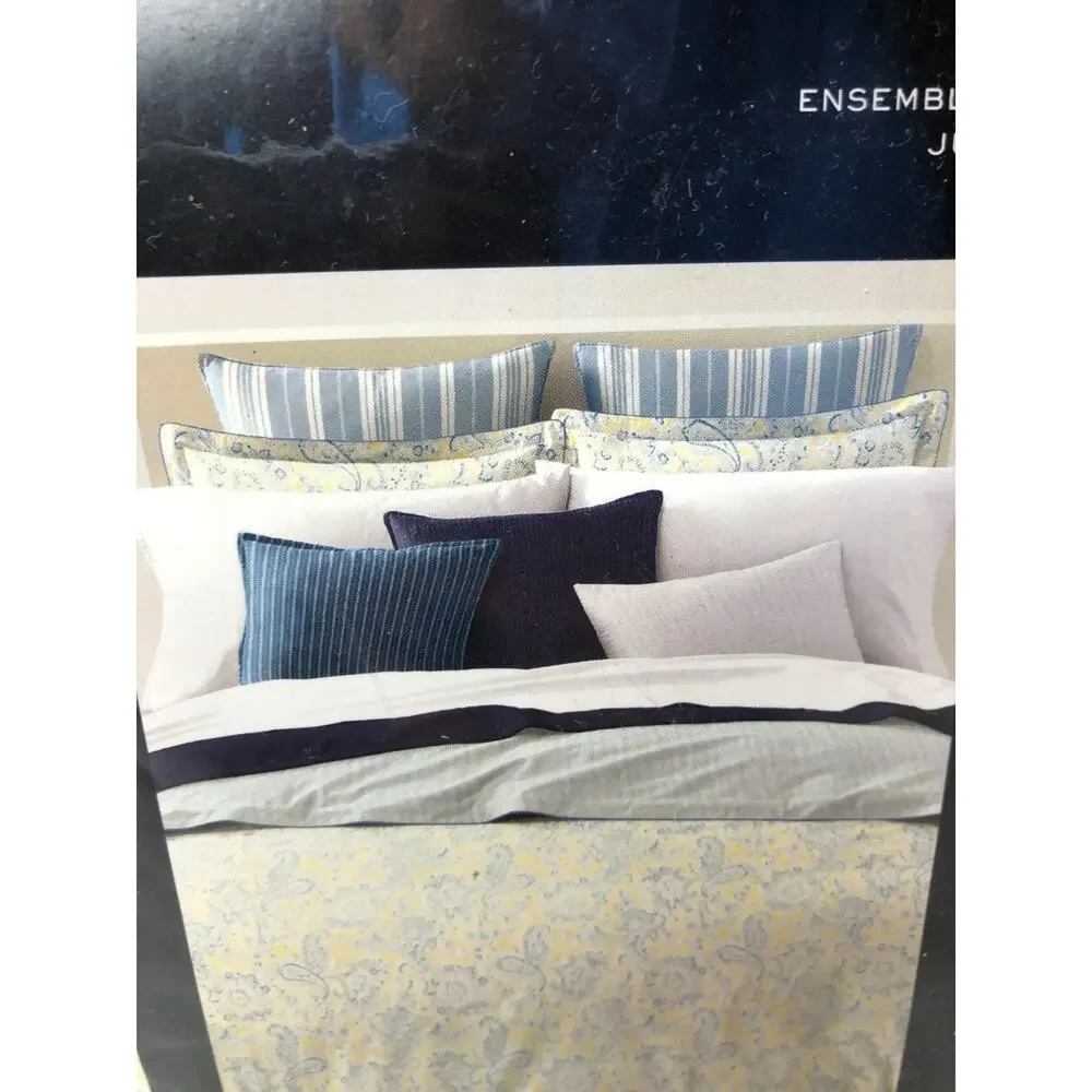 RALPH LAUREN Marisa Provence Blue Yellow Paisley FULL/ QUEEN DUVET SET